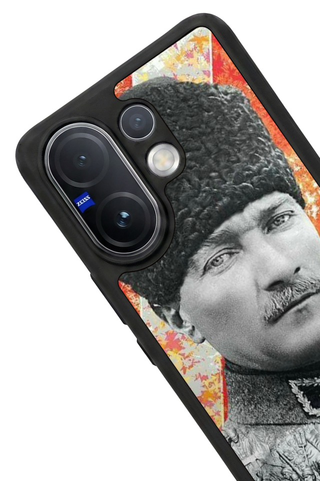 Vivo V60 Uyumlu Mustafa Kemal Ataturk Tasarımlı Glossy Premium Kılıf