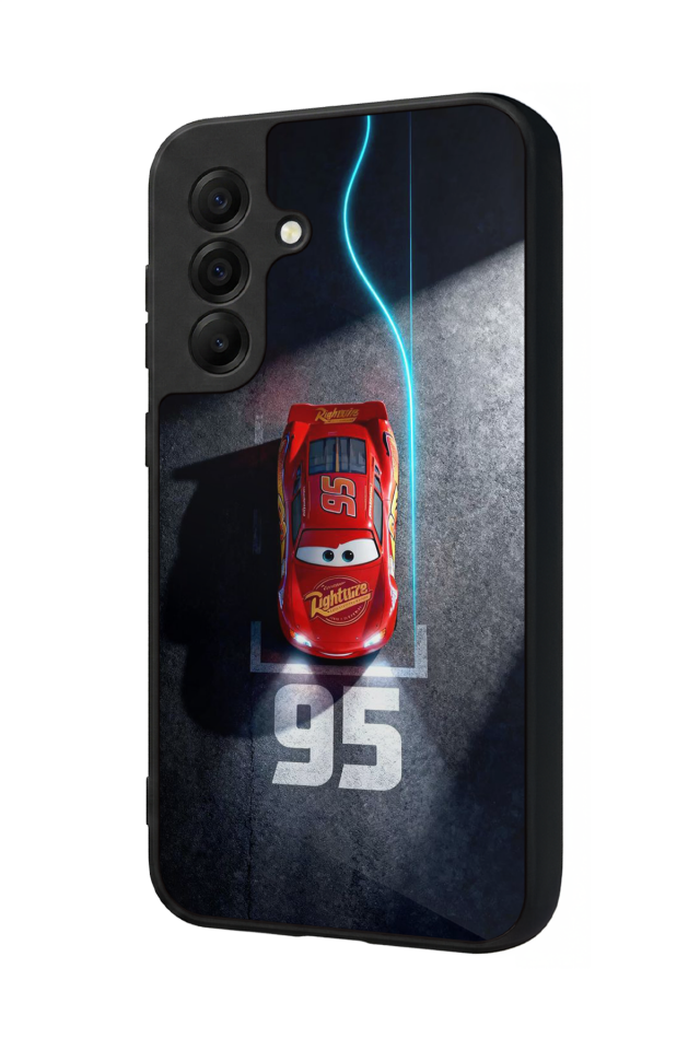 Samsung Galaxy A17 Uyumlu Şimsek McQueen Tasarımlı Glossy Premium Kılıf