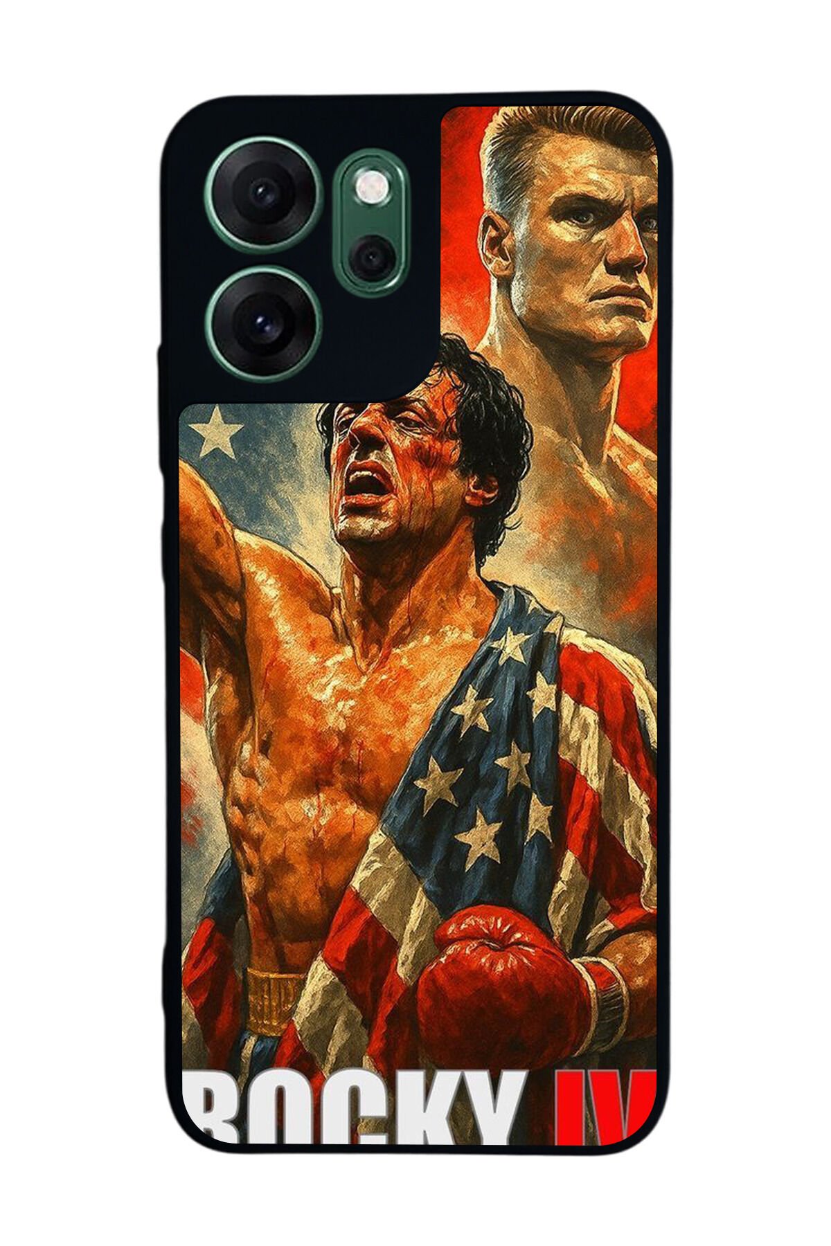 Oppo Reno 14F Uyumlu Rocky Tasarımlı Glossy Premium Kılıf