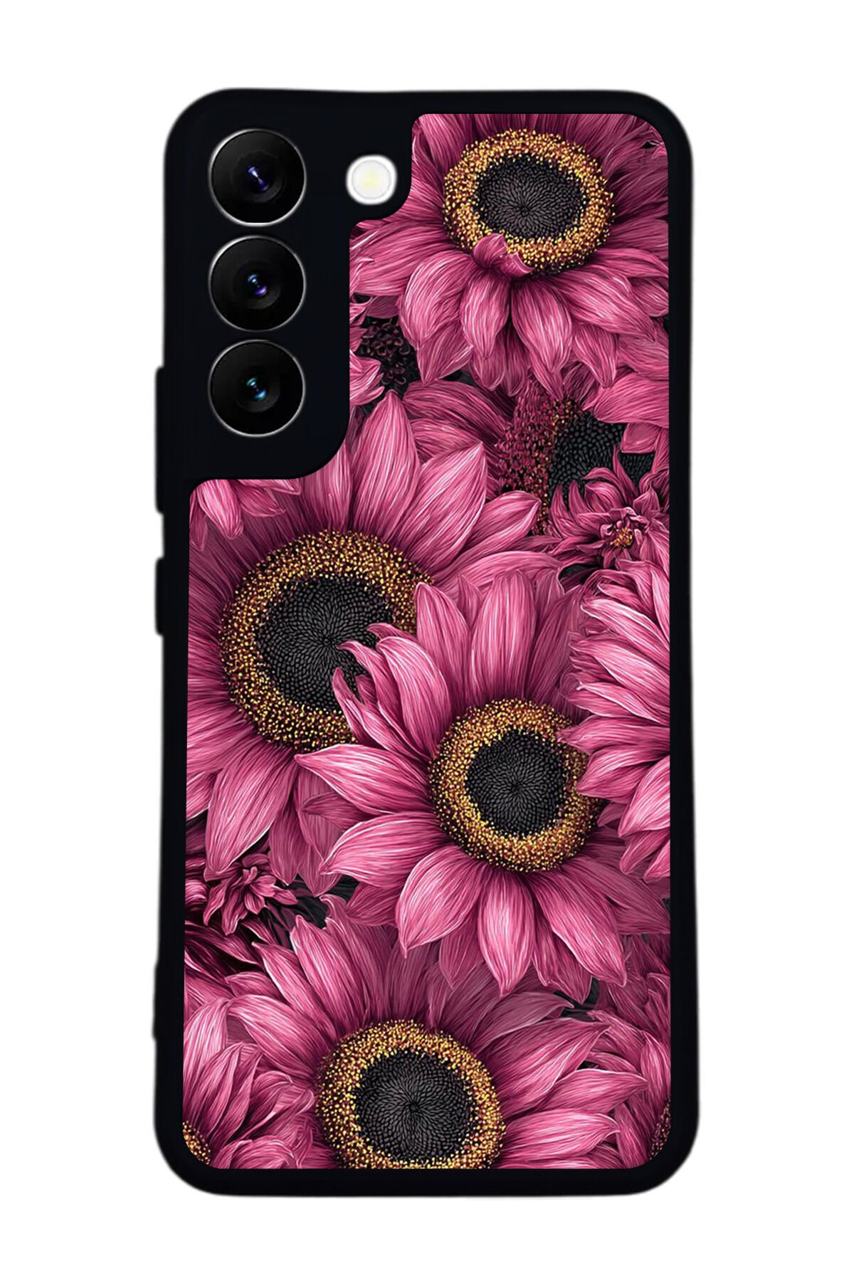 Samsung Galaxy S22 Uyumlu Cicek Tasarımlı Glossy Premium Kılıf