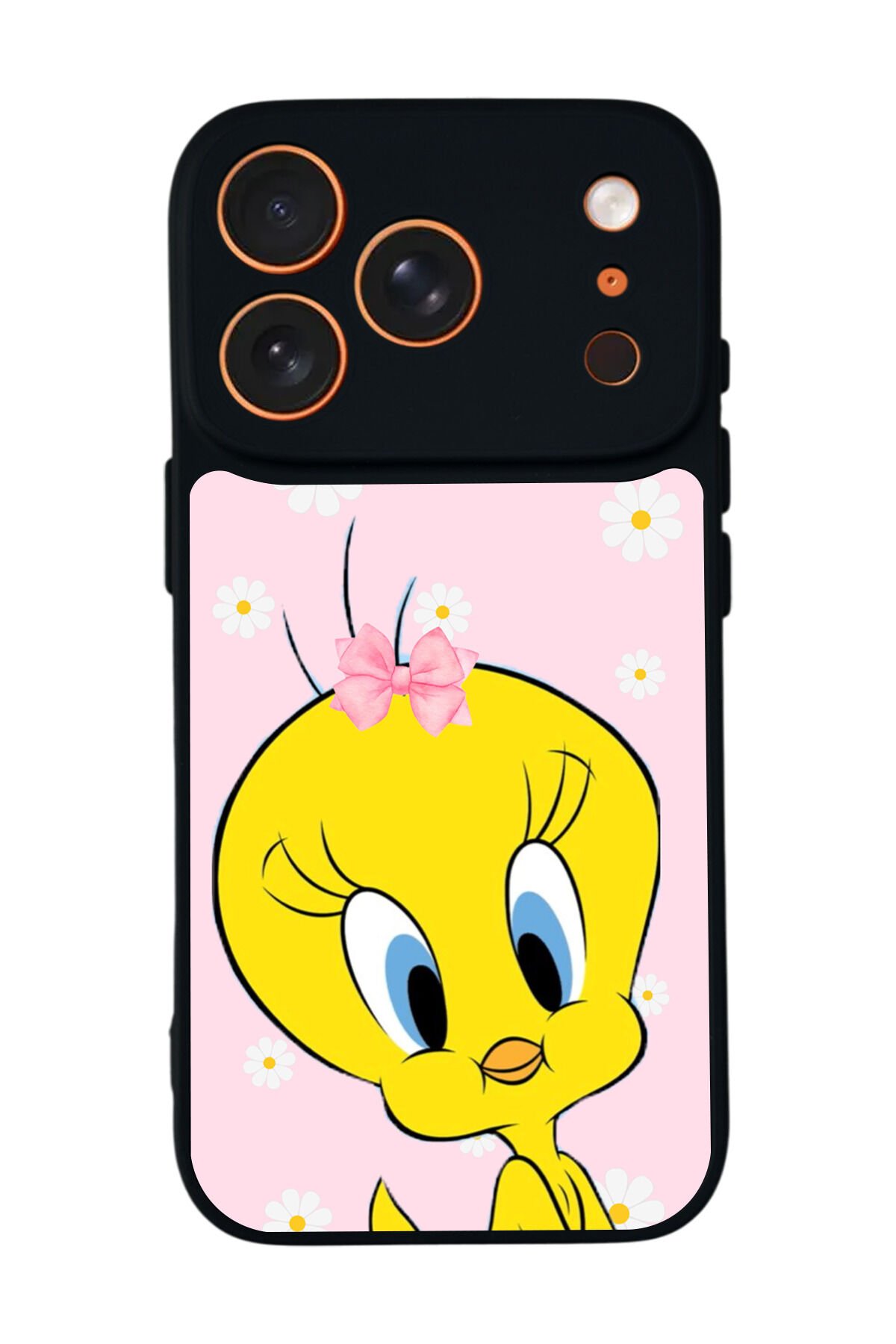 iPhone 17 Pro Uyumlu Tweety Tasarımlı Glossy Premium Kılıf