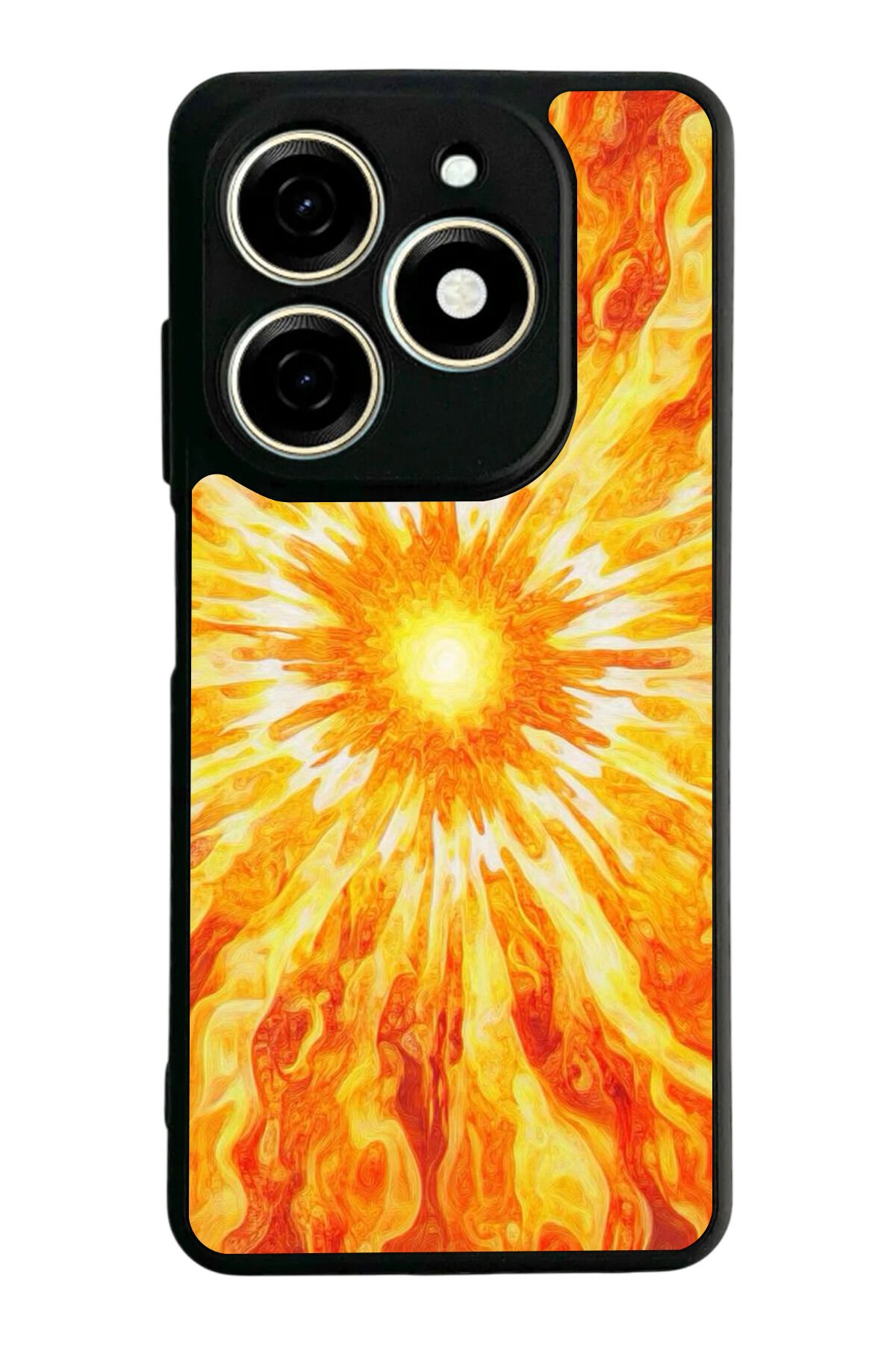 Infınıx Smart 8 Pro Uyumlu Güneş Tasarımlı Glossy Premium Kılıf