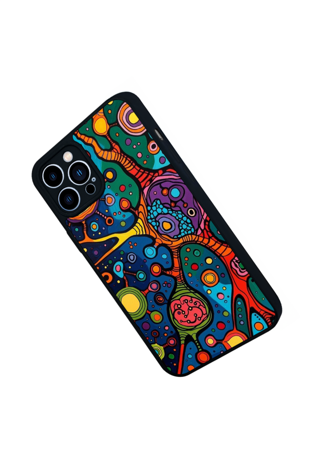 iPhone 13 Pro Max Uyumlu Abstract Tasarımlı Glossy Premium Kılıf