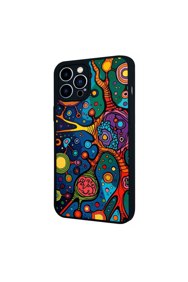 iPhone 13 Pro Max Uyumlu Abstract Tasarımlı Glossy Premium Kılıf