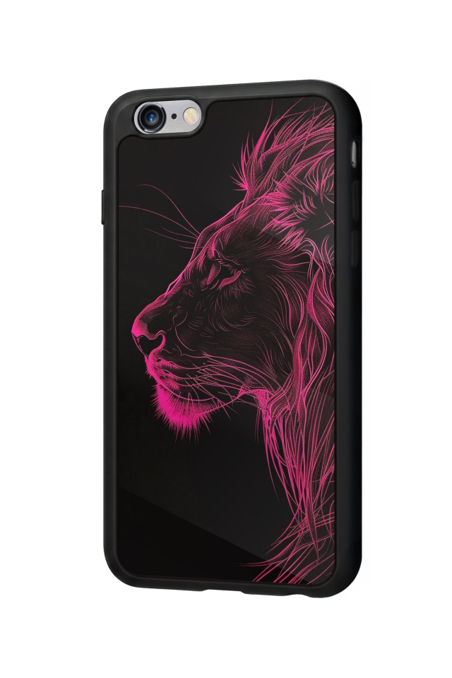 iPhone 6 Plus Uyumlu Aslan Tasarımlı Glossy Premium Kılıf