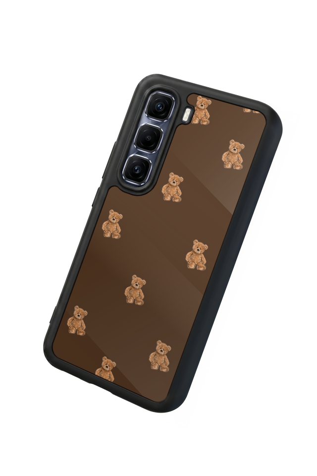 Infinix Hot 60 Pro Plus Uyumlu Ayı Tasarımlı Glossy Premium Kılıf