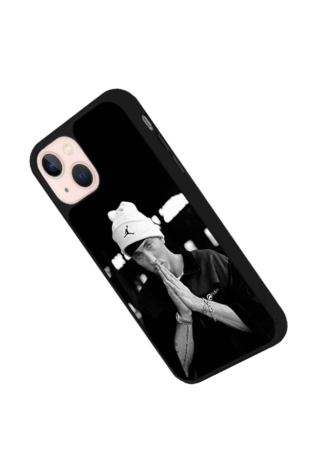 iPhone 13 Mini Uyumlu Eminem Tasarımlı Glossy Premium Kılıf