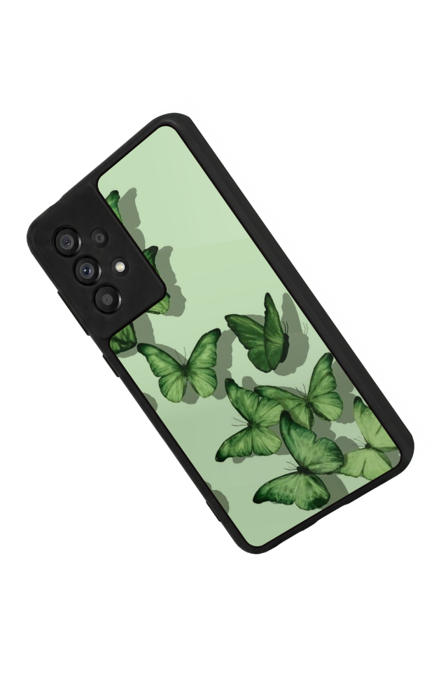Samsung Galaxy A73 Uyumlu Kelebek Tasarımlı Glossy Premium Kılıf