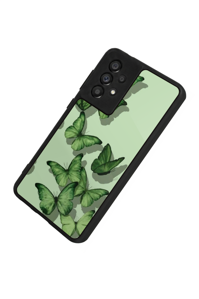 Samsung Galaxy A73 Uyumlu Kelebek Tasarımlı Glossy Premium Kılıf