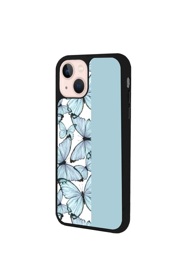 iPhone 14 Plus Uyumlu Kelebek Tasarımlı Glossy Premium Kılıf