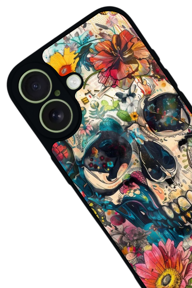 iPhone 17 Uyumlu KuruKafa Tasarımlı Glossy Premium Kılıf