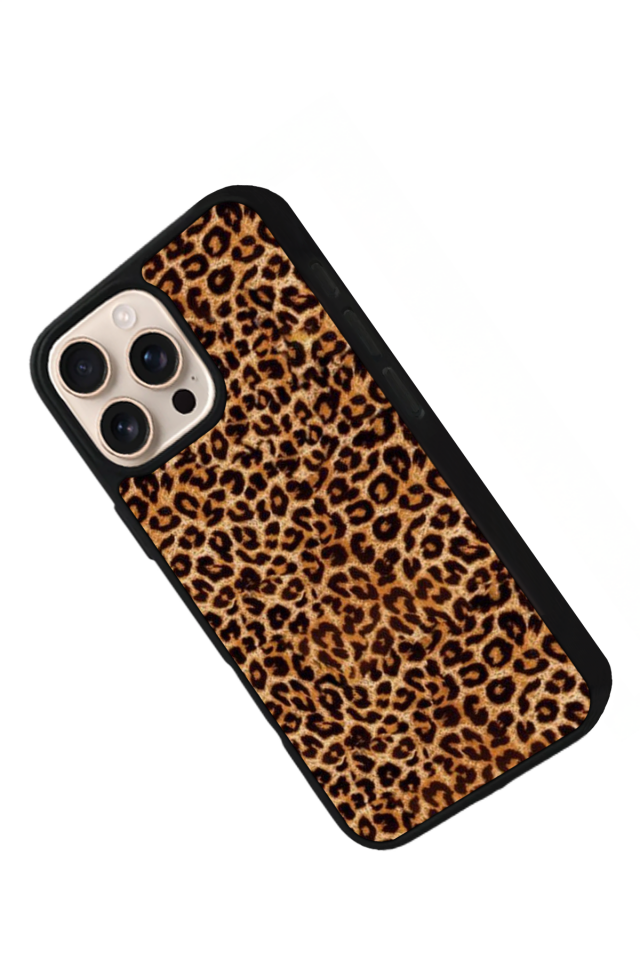 iPhone 14 Pro Uyumlu Leopar Tasarımlı Glossy Premium Kılıf