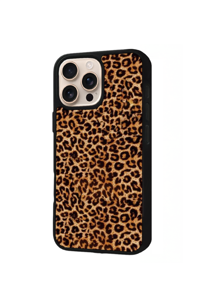 iPhone 14 Pro Uyumlu Leopar Tasarımlı Glossy Premium Kılıf