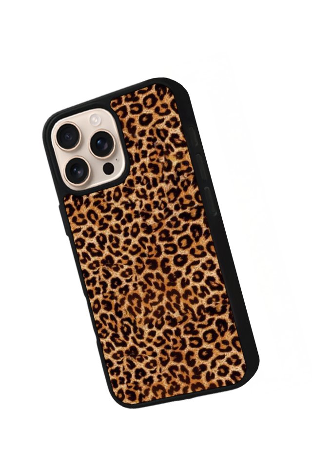 iPhone 14 Pro Uyumlu Leopar Tasarımlı Glossy Premium Kılıf