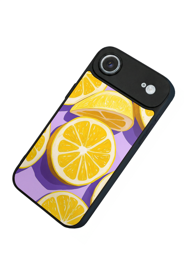 iPhone 17 Air Uyumlu Limon Tasarımlı Glossy Premium Kılıf