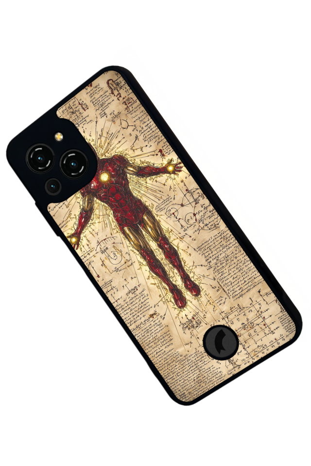 Reeder S23 Pro Max Uyumlu Iron Man ( Demir Adam ) Tasarımlı Glossy Premium Kılıf