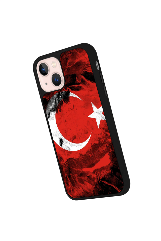 iPhone 15 Plus Uyumlu Türk Bayragi Tasarımlı Glossy Premium Kılıf