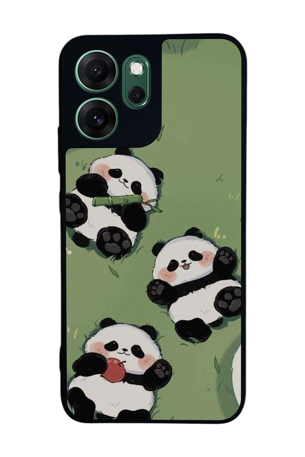 Oppo Reno 14F Uyumlu Panda Tasarımlı Glossy Premium Kılıf