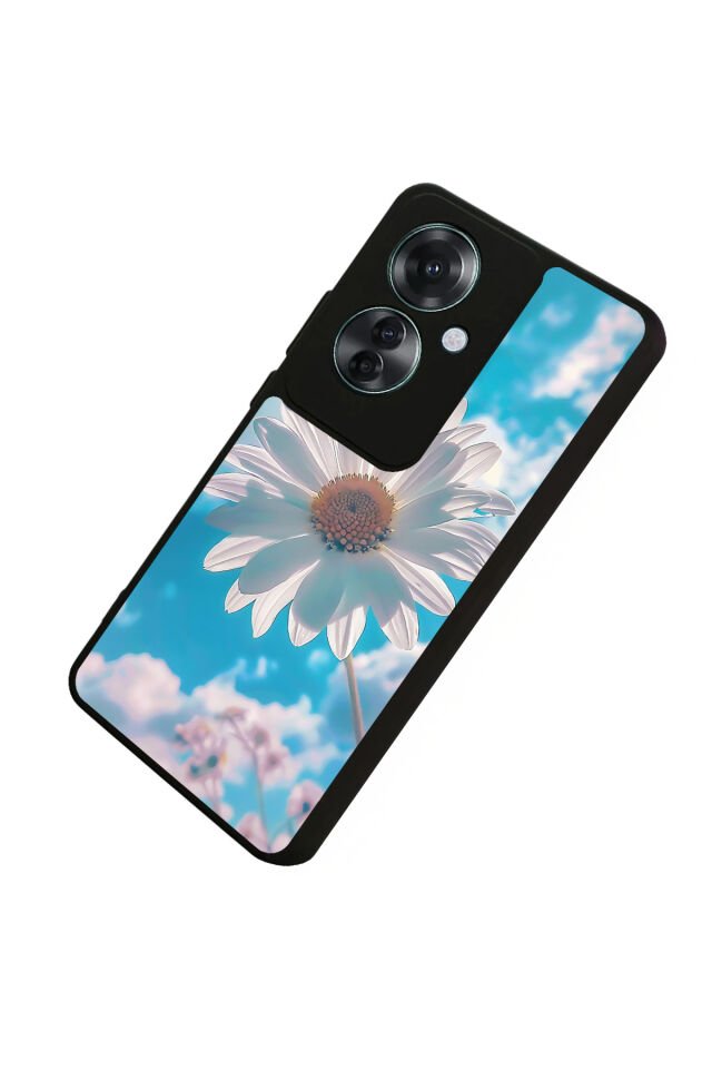 Oppo Reno 11F Uyumlu Cicek Tasarımlı Glossy Premium Kılıf
