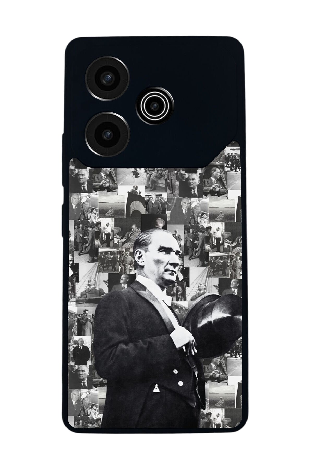 Tecno Pova 6 Uyumlu Mustafa Kemal Ataturk Tasarımlı Glossy Premium Kılıf