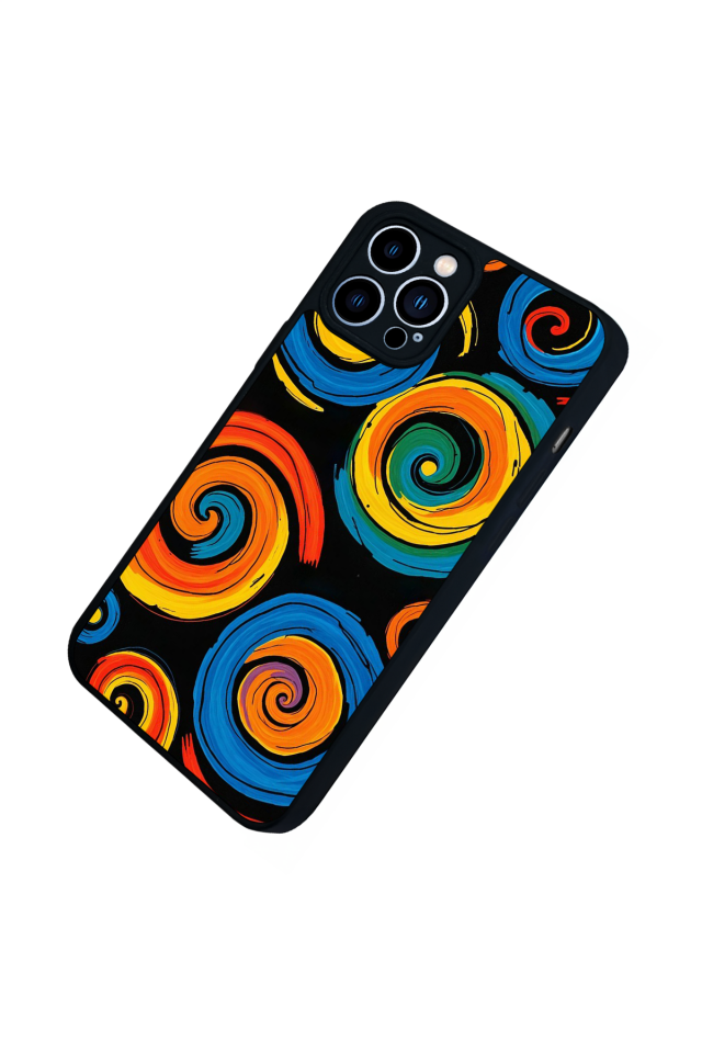 iPhone 13 Pro Max Uyumlu Abstract Tasarımlı Glossy Premium Kılıf