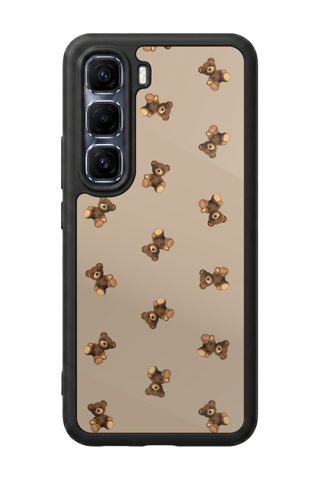 Infinix Hot 60 Pro Plus Uyumlu Ayı Tasarımlı Glossy Premium Kılıf