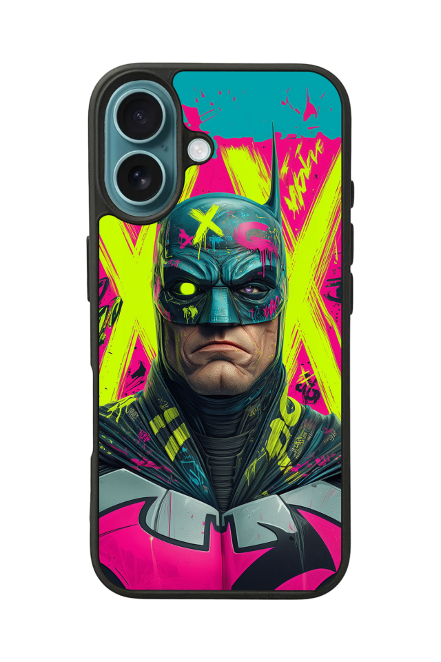 iPhone 16 Plus Uyumlu Batman Tasarımlı Glossy Premium Kılıf