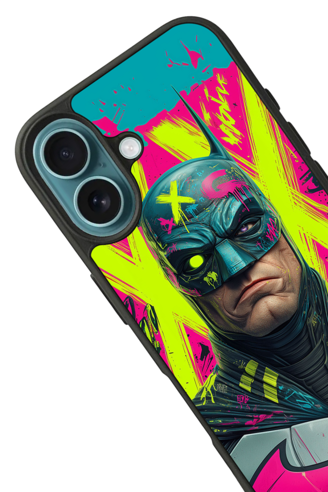iPhone 16 Plus Uyumlu Batman Tasarımlı Glossy Premium Kılıf