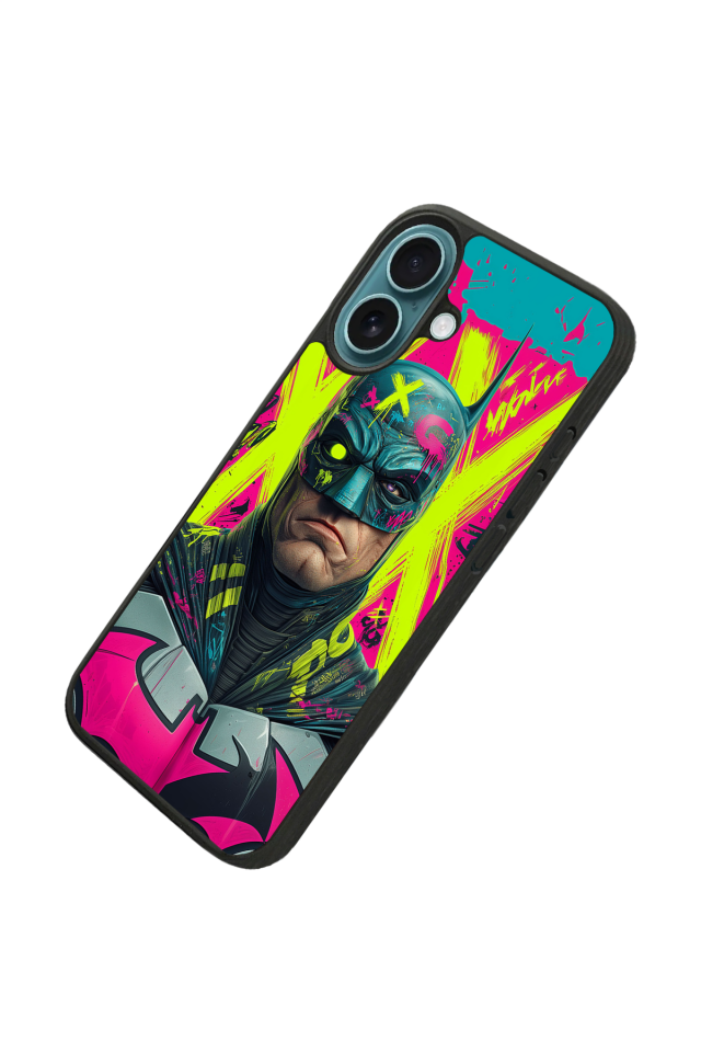 iPhone 16 Plus Uyumlu Batman Tasarımlı Glossy Premium Kılıf