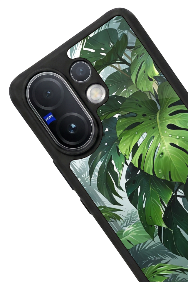 Vivo V60 Uyumlu Botanik Tasarımlı Glossy Premium Kılıf