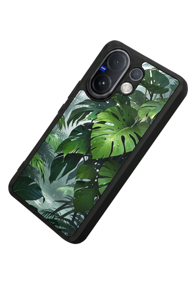 Vivo V60 Uyumlu Botanik Tasarımlı Glossy Premium Kılıf