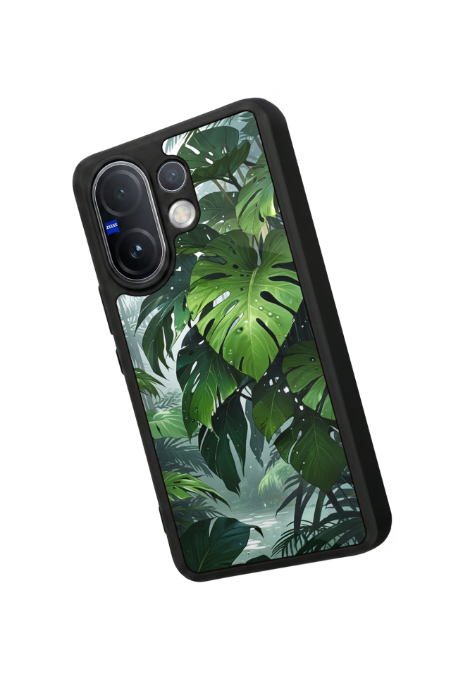 Vivo V60 Uyumlu Botanik Tasarımlı Glossy Premium Kılıf