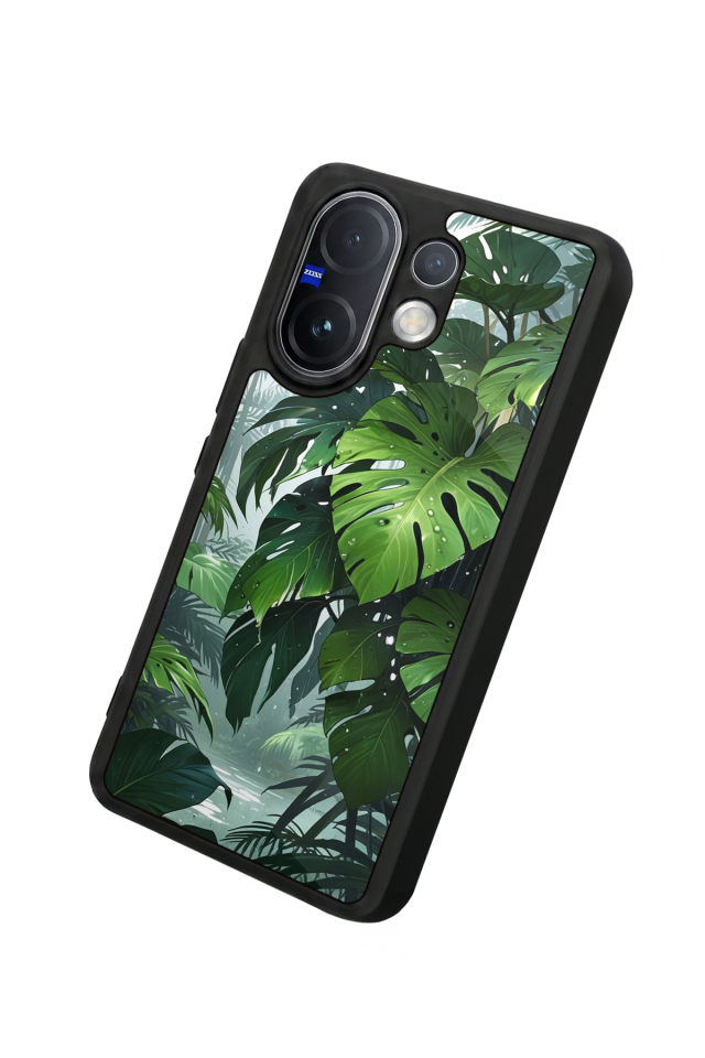 Vivo V60 Uyumlu Botanik Tasarımlı Glossy Premium Kılıf