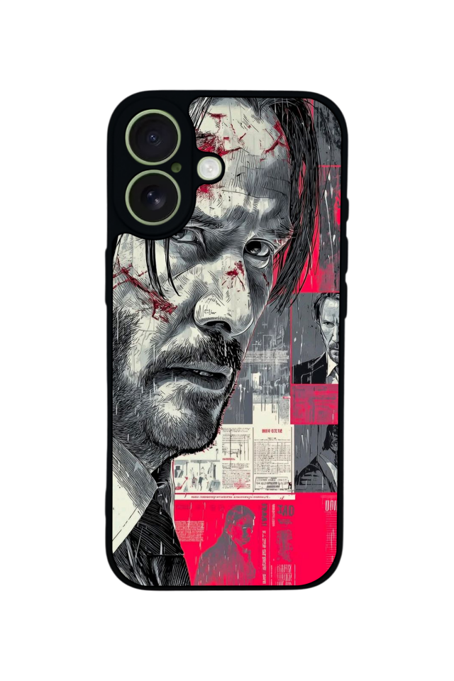 iPhone 17 Uyumlu JohnWick Tasarımlı Glossy Premium Kılıf