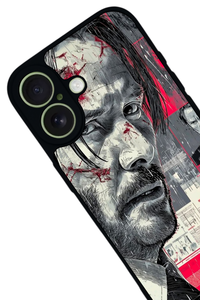 iPhone 17 Uyumlu JohnWick Tasarımlı Glossy Premium Kılıf