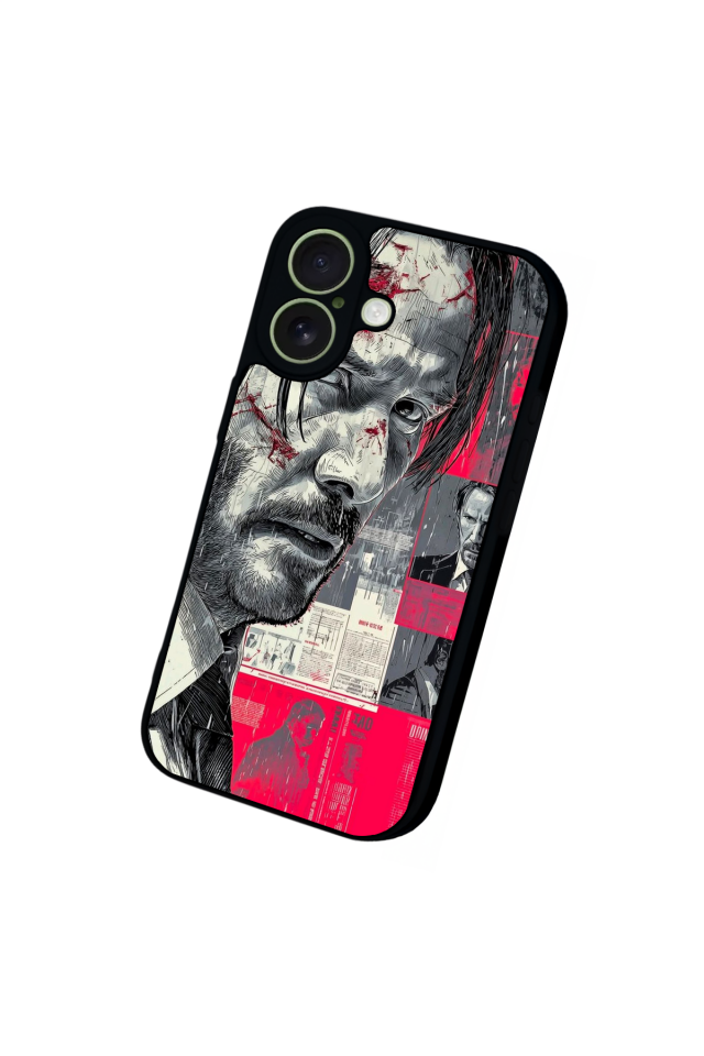 iPhone 17 Uyumlu JohnWick Tasarımlı Glossy Premium Kılıf