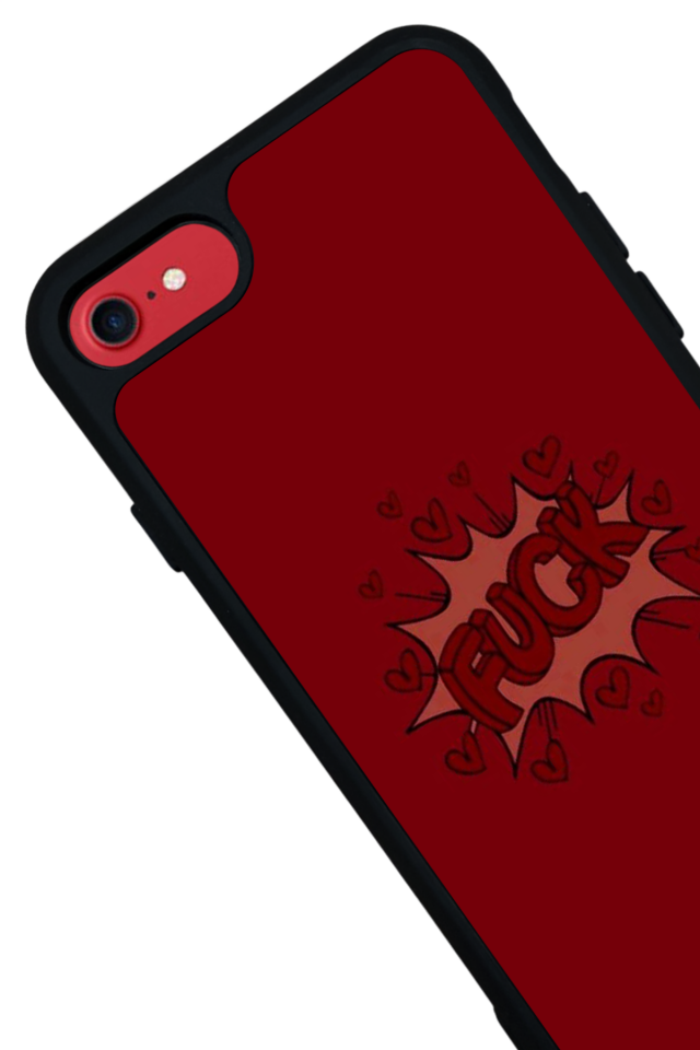 iPhone 8 Uyumlu Kalp Love Tasarımlı Glossy Premium Kılıf