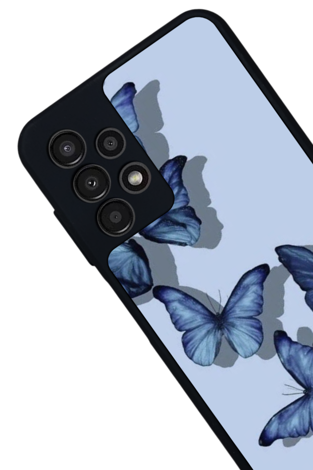 Samsung Galaxy A23 Uyumlu Kelebek Tasarımlı Glossy Premium Kılıf