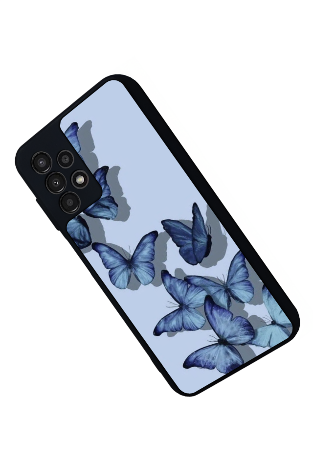 Samsung Galaxy A23 Uyumlu Kelebek Tasarımlı Glossy Premium Kılıf