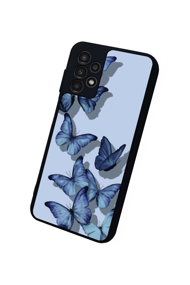 Samsung Galaxy A23 Uyumlu Kelebek Tasarımlı Glossy Premium Kılıf