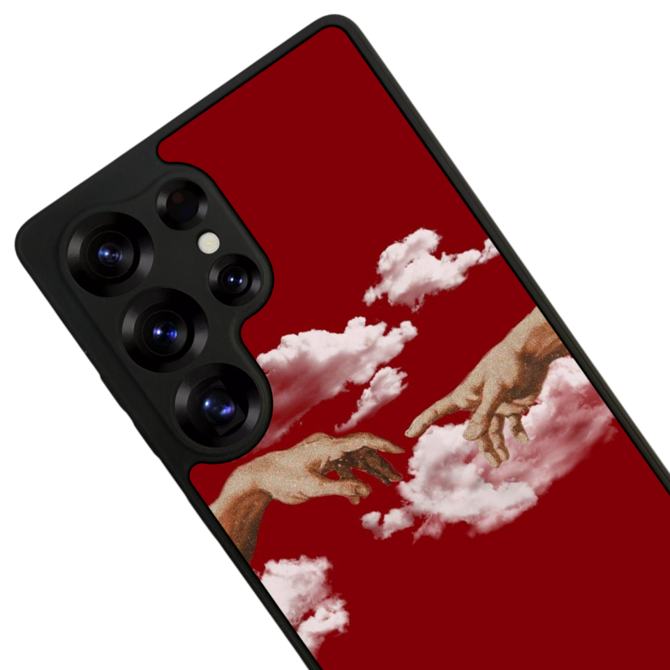 Samsung Galaxy S25 Ultra Uyumlu Kirmizi Tasarımlı Glossy Premium Kılıf