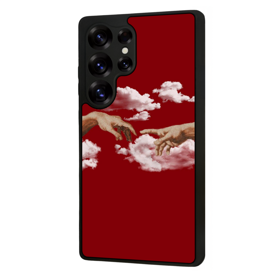 Samsung Galaxy S25 Ultra Uyumlu Kirmizi Tasarımlı Glossy Premium Kılıf