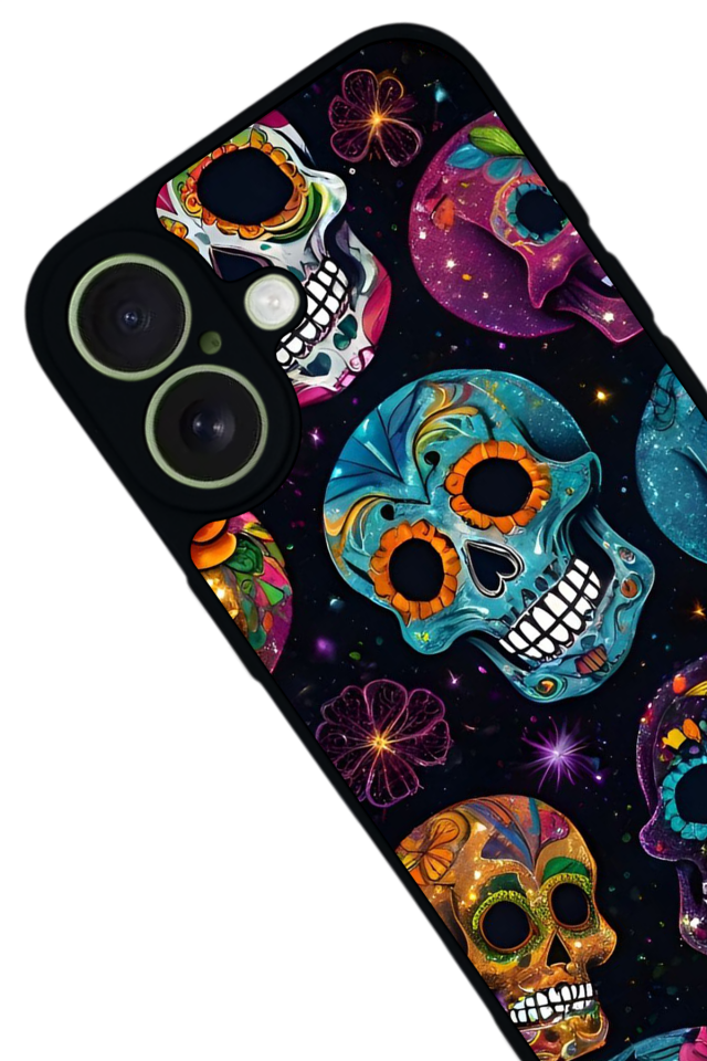 iPhone 17 Uyumlu KuruKafa Tasarımlı Glossy Premium Kılıf