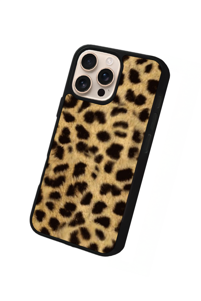 iPhone 14 Pro Uyumlu Leopar Tasarımlı Glossy Premium Kılıf