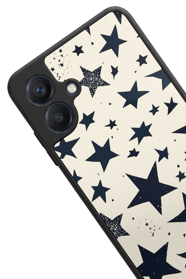 Samsung Galaxy A07 Uyumlu Retro Yildizlar Tasarımlı Glossy Premium Kılıf