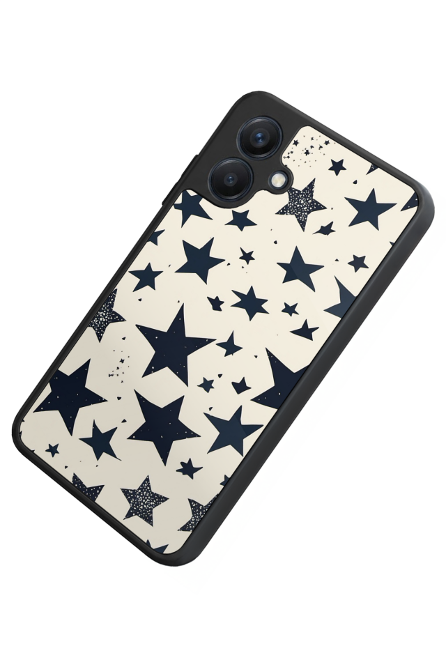 Samsung Galaxy A07 Uyumlu Retro Yildizlar Tasarımlı Glossy Premium Kılıf