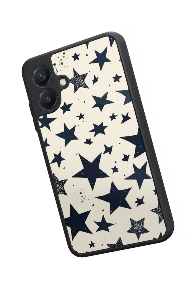 Samsung Galaxy A07 Uyumlu Retro Yildizlar Tasarımlı Glossy Premium Kılıf