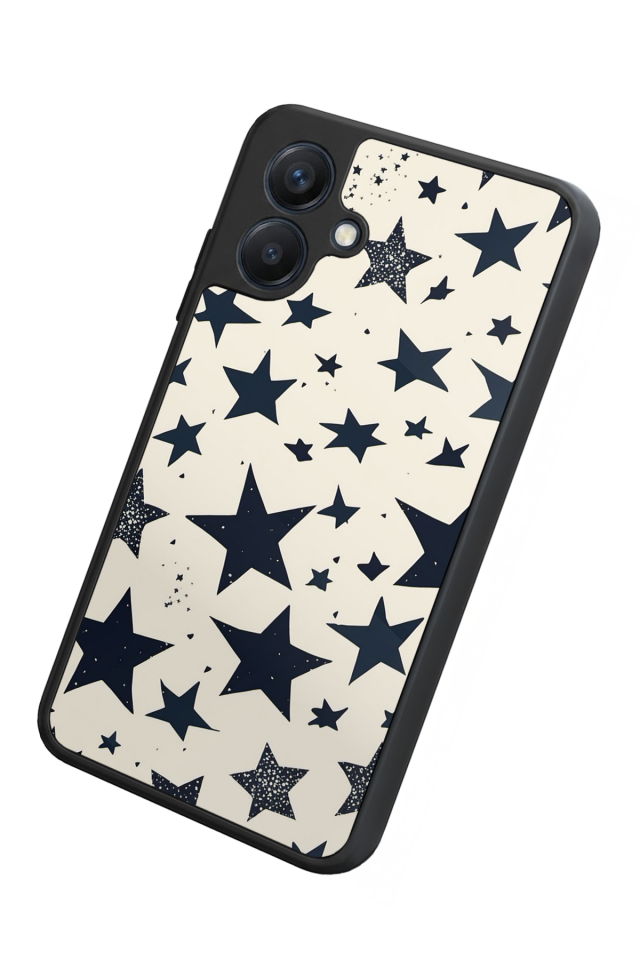 Samsung Galaxy A07 Uyumlu Retro Yildizlar Tasarımlı Glossy Premium Kılıf