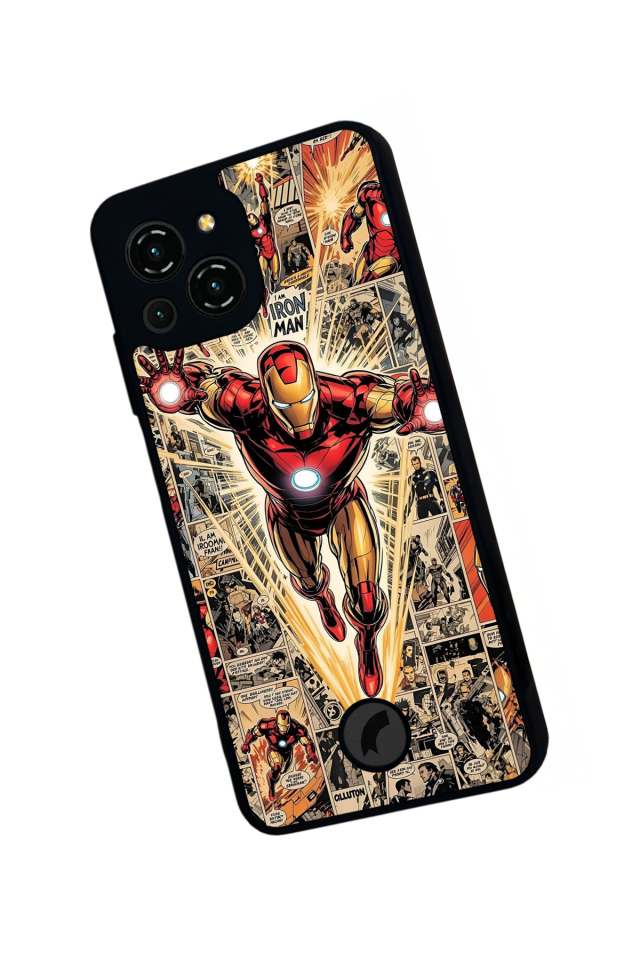 Reeder S23 Pro Max Uyumlu Iron Man ( Demir Adam ) Tasarımlı Glossy Premium Kılıf