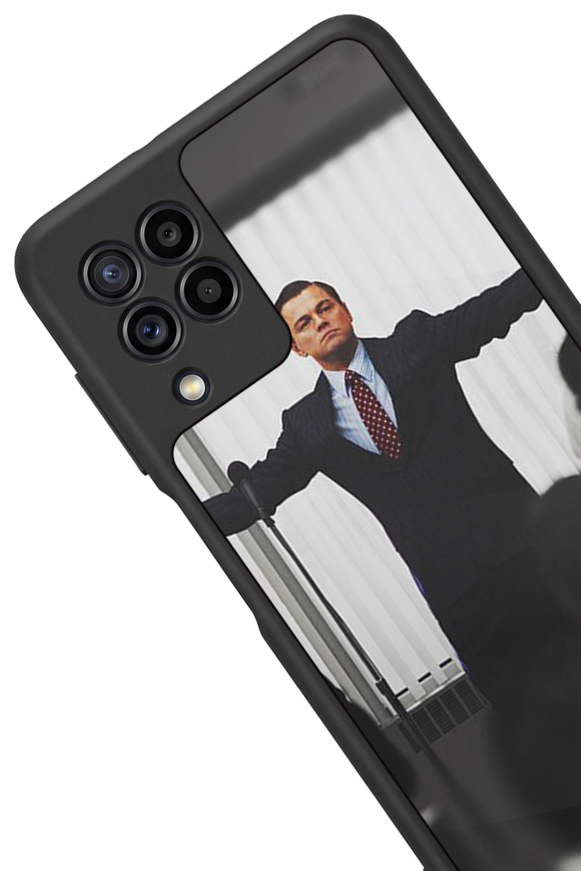 Samsung Galaxy M32 Uyumlu TheWolf Tasarımlı Glossy Premium Kılıf